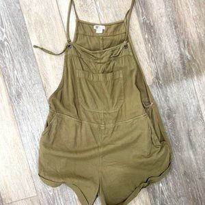 Billabong Women's Olive Green Sleeveless Romper Size S